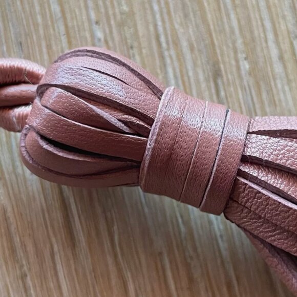 Beautiful leather and fabric rope belt by Max Mara!  NWOT